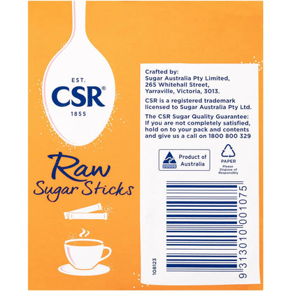 CSR Raw Sugar Sticks 50 Pack 150g