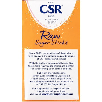 CSR Raw Sugar Sticks 50 pack
