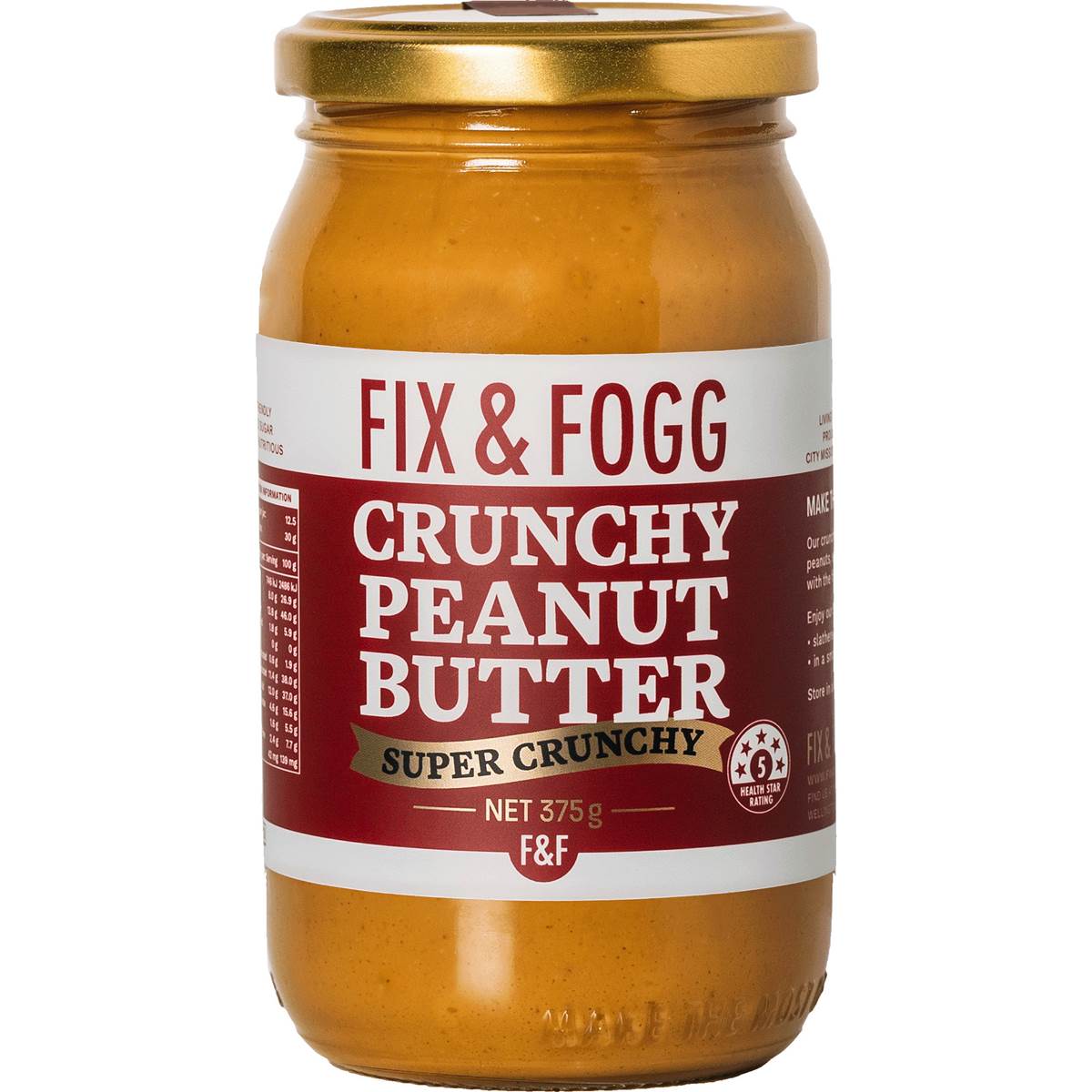 Fix & Fogg Peanut Butter Super Crunchy 375g