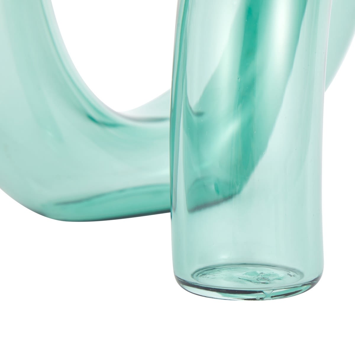 Green Glass Twist Object