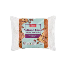COLES LIGHTLY FRUITED SULTANA CAKE