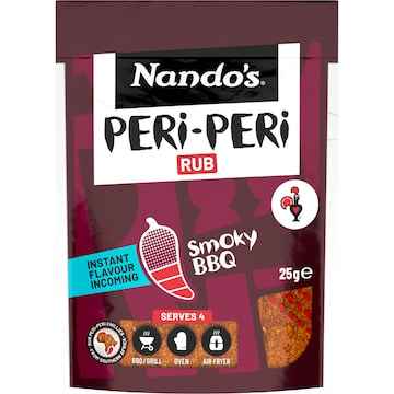 Nando's Peri Peri Rub Smokey BBQ Medium 25g