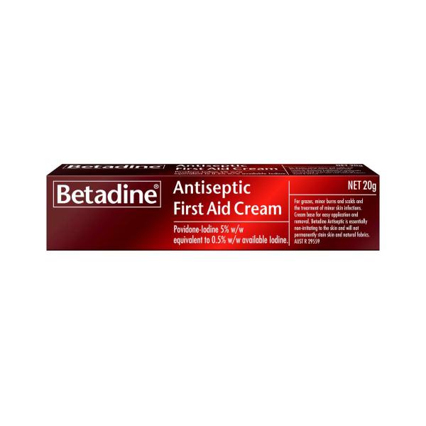 BETADINE POVIDONE IODINE FIRST AID CREAM 20 GRAM