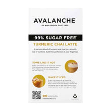 AVALANCHE 99% SUGAR FREE CHAI TURMERIC 10 PACK
