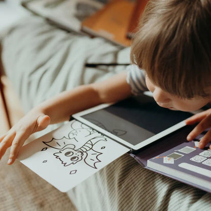 Interactive LCD Tracing Book Tablet 3 Designs KidyDraw-Mini by Kidywolf Travel Toys 4yrs+