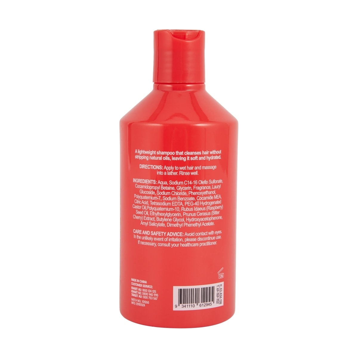 OXX Haircare Cherry Bomb Hydrating Shampoo 300ml - Cherry and Raspberry Scented