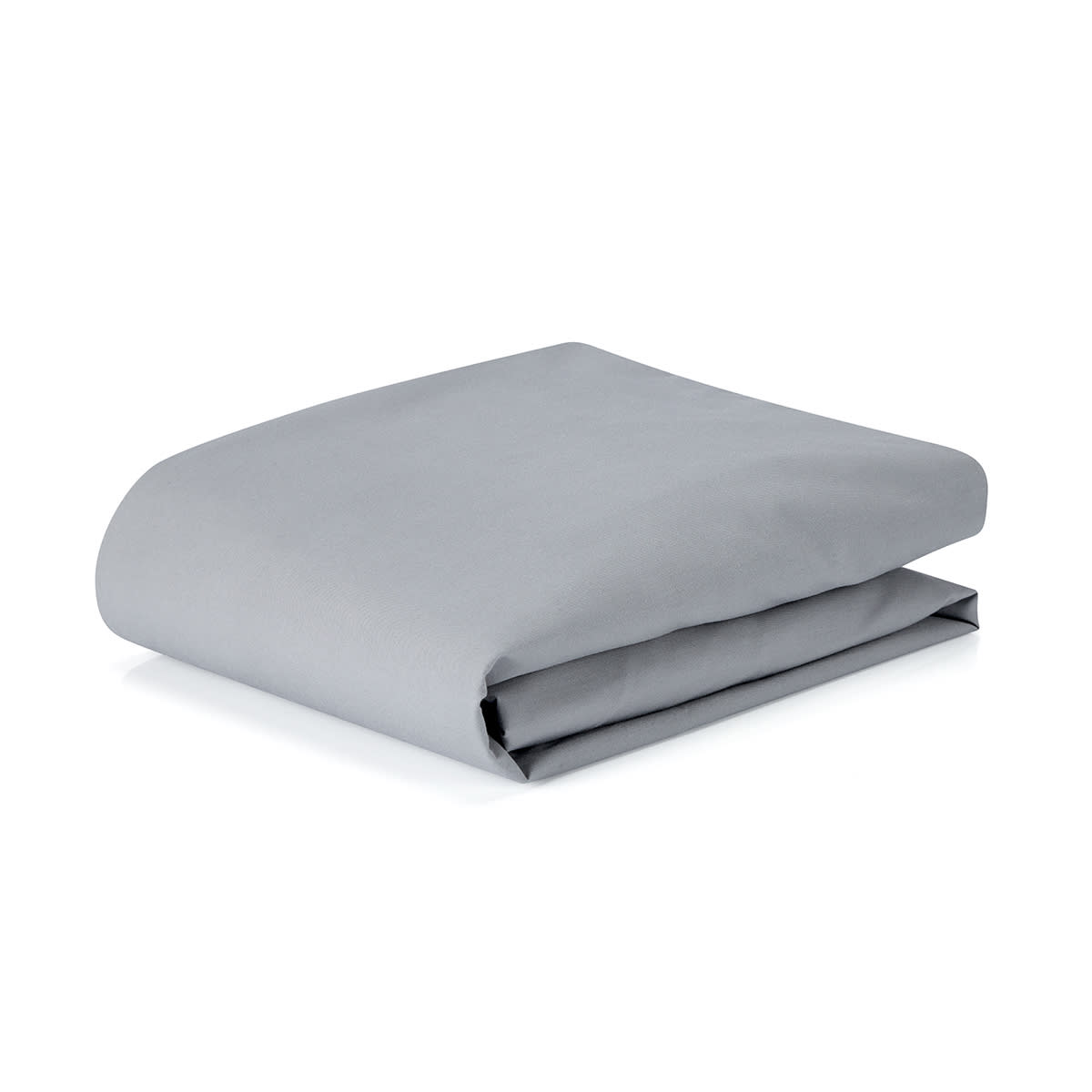 250 Thread Count Cotton Rich Fitted Sheet - Single Bed, Grey