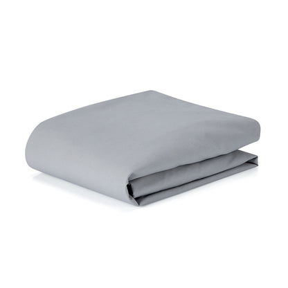 250 Thread Count Cotton Rich Fitted Sheet - Single Bed, Grey