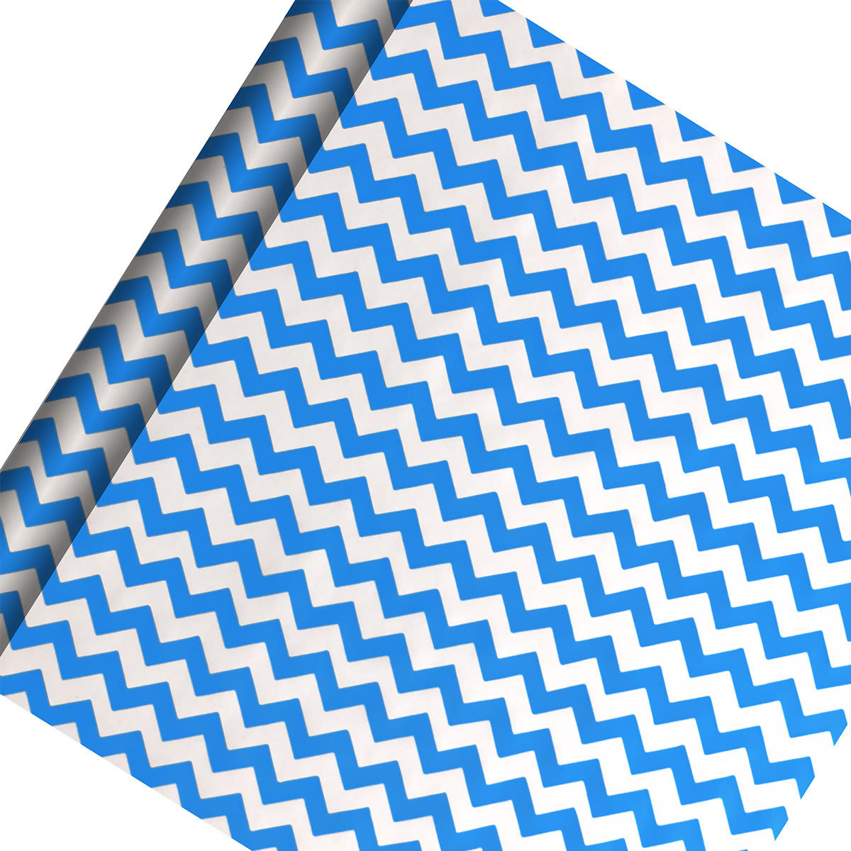 Creative Publishing by Hallmark Gift Wrapping Paper Roll - Blue & White Chevron