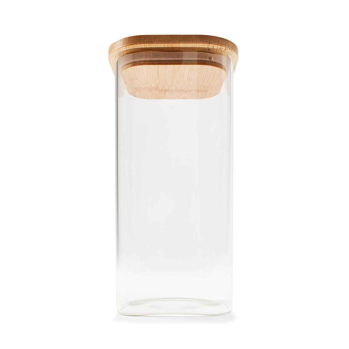 1.6L Glass Container with Bamboo Lid