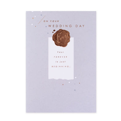 Connections from Hallmark Wedding Card - Bronze Foil Stamp