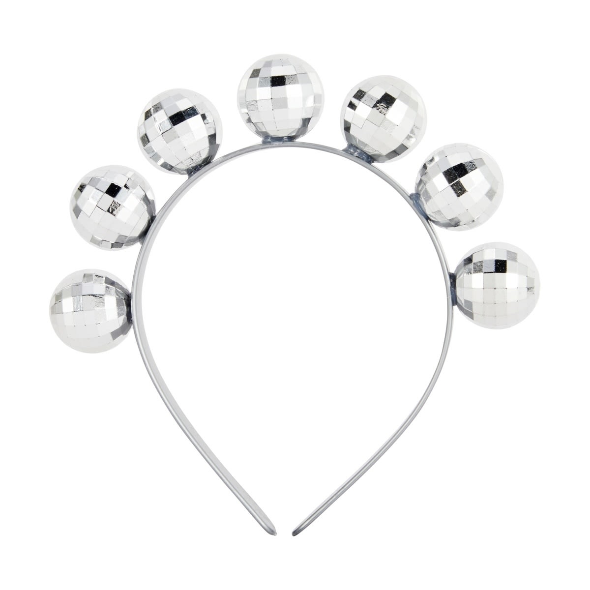Disco Ball Headband  - Silver Tone