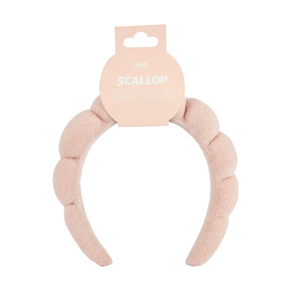OXX Bodycare Scallop-Shaped Beauty Headband - Peach