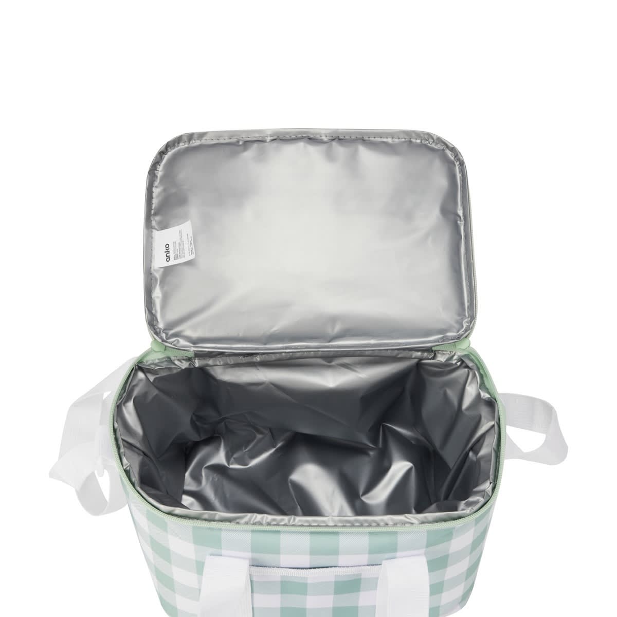 Gingham Large Insulated Lunch Bag