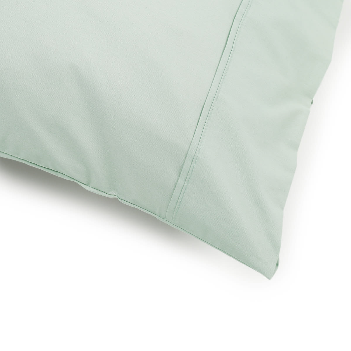 250 Thread Count Cotton Rich Standard Pillowcase - Eucalyptus
