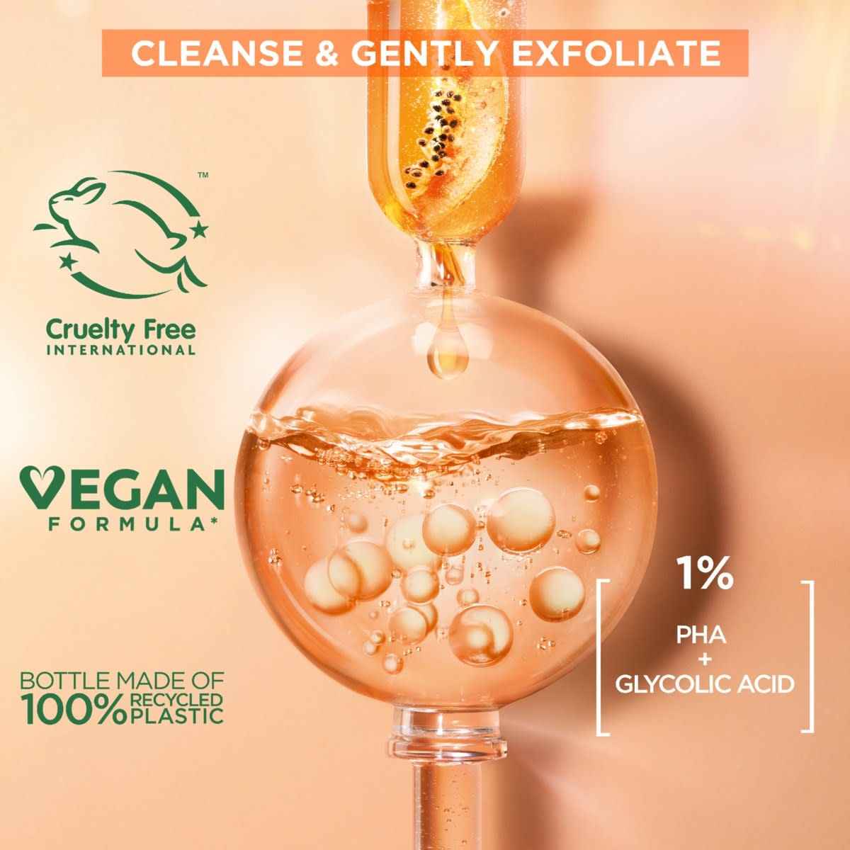 New Garnier SkinActive All-in-1 Micellar Gentle Peeling Water - 1% PHA and Glycolic Acid