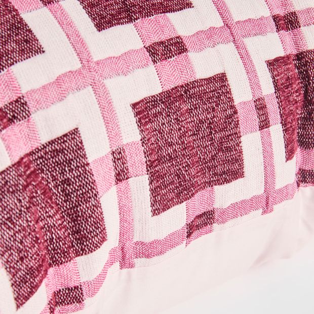 Scarlett Chenille Textured European Pillowcase - Sangria
