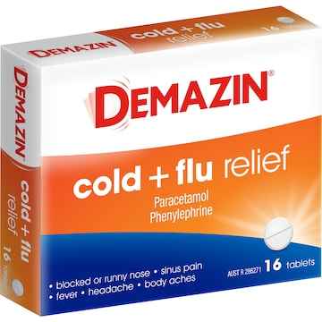 Demazin Cold & Flu Relief Tablets 16 pack