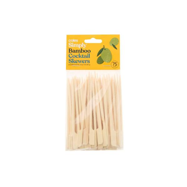 COLES BAMBOO COCKTAIL SKEWERS