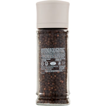 Natural Large Black Peppercorns Grinder 130g