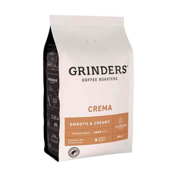 GRINDERS CREMA COFFEE BEANS 500G