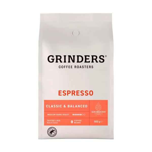 GRINDERS ESPRESSO COFFEE BEANS 500G