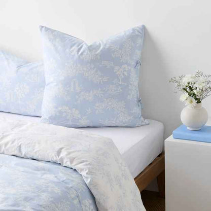 Jardin Toile Floral Australian Cotton European Pillowcase