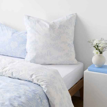 Jardin Toile Floral Australian Cotton European Pillowcase