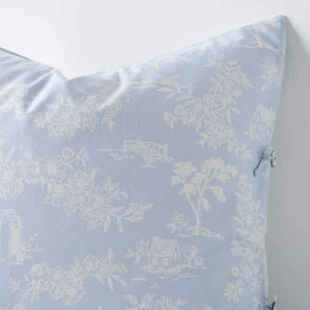 Jardin Toile Floral Australian Cotton European Pillowcase
