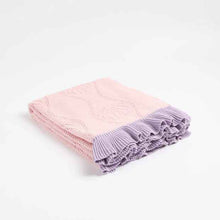 Australian Cotton Elsie Sea Shell Knitted Ruffle Throw