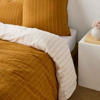 Adelle Stripe Linen/Cotton European Pillowcase