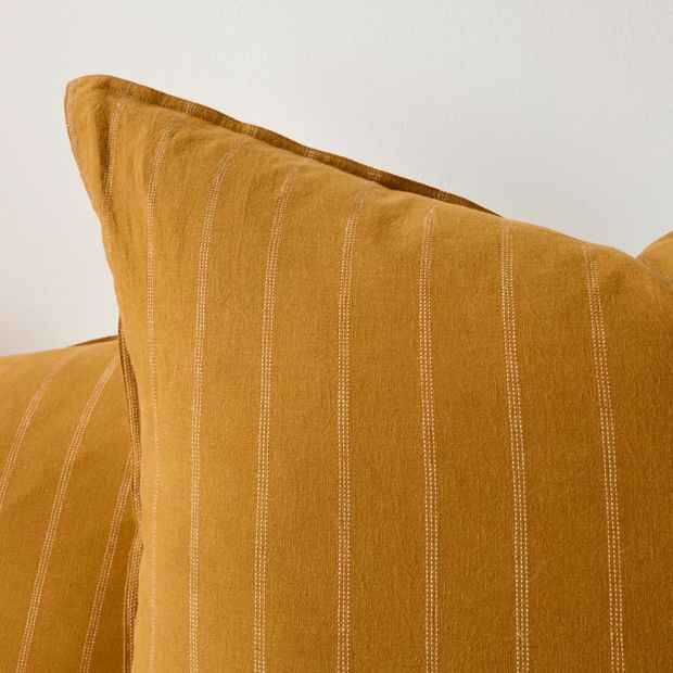 Adelle Stripe Linen/Cotton European Pillowcase