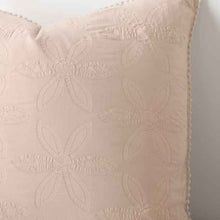 Zarah Textured Floral Australian Cotton European Pillowcase