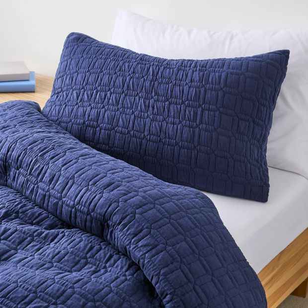 Ayden Cotton Quilted Coverlet Set - SB/DB