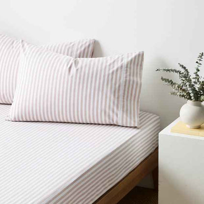 Australian Cotton Stripe Mix & Match Pillowcases 2 Pack