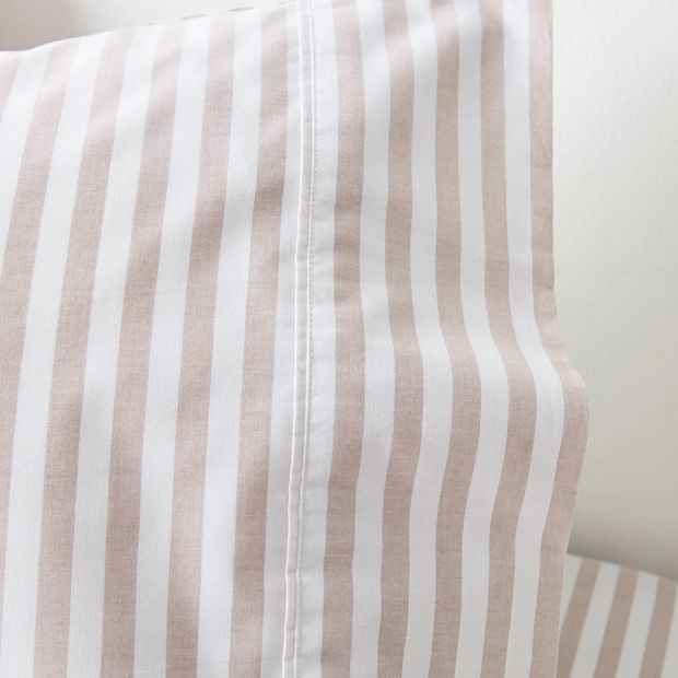 Australian Cotton Stripe Mix & Match Pillowcases 2 Pack