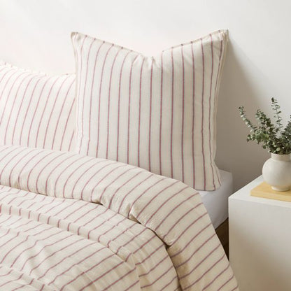 Nautical Stripe Linen/Cotton European Pillowcase