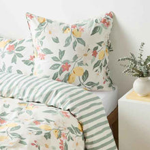 Lucia Lemon Floral Australian Cotton European Pillowcase