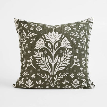 Dixie Boho Chenille European Pillowcase - Olive