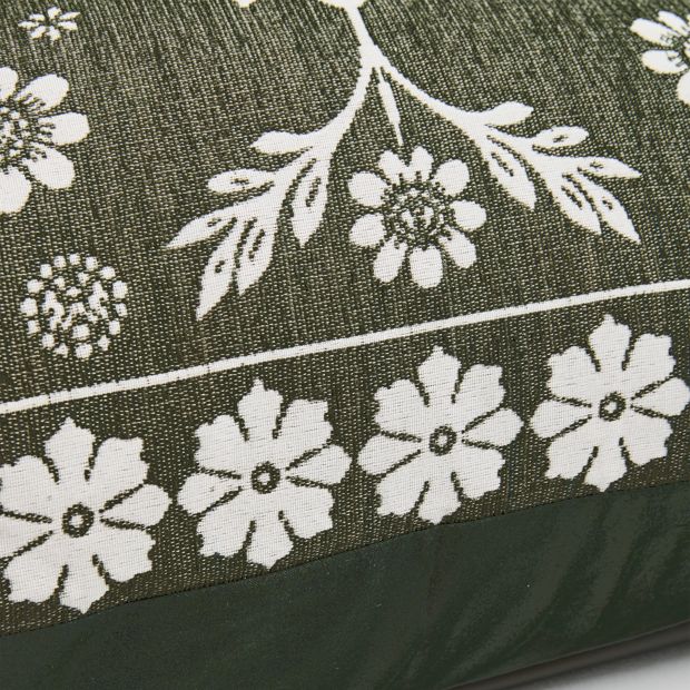 Dixie Boho Chenille European Pillowcase - Olive