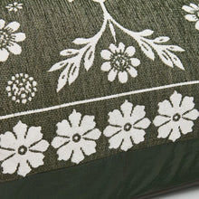 Dixie Boho Chenille European Pillowcase - Olive