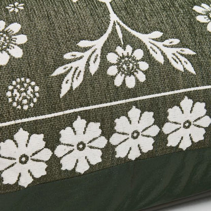 Dixie Boho Chenille European Pillowcase - Olive