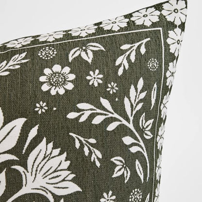 Dixie Boho Chenille European Pillowcase - Olive