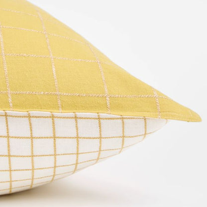 Check Linen/Cotton European Pillowcase