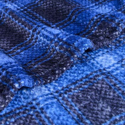 Bailey Check Throw - Peacoat