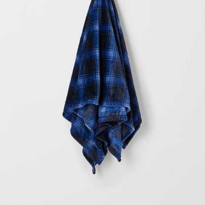 Bailey Check Throw - Peacoat