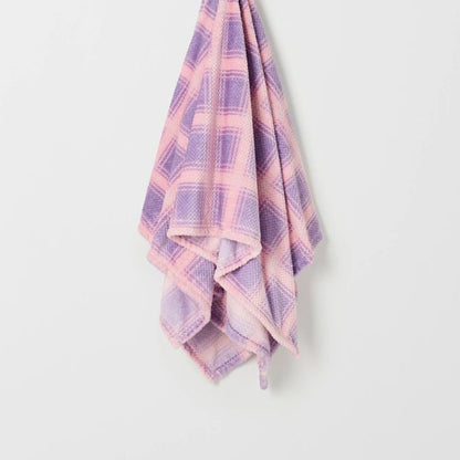 Brooke Check Throw - Pale Lilac