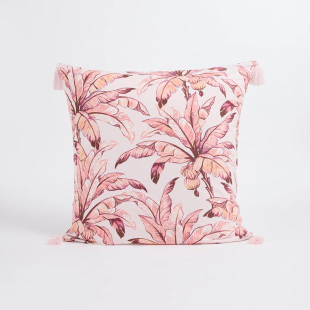 Tammi Palm Printed European Pillowcase - Pale Lilac