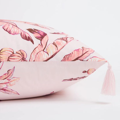 Tammi Palm Printed European Pillowcase - Pale Lilac