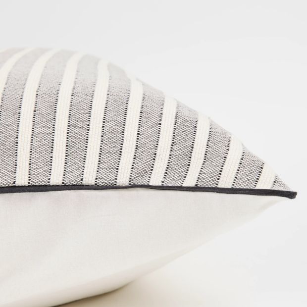 Ryan Textured Stripe European Pillowcase - Phantom